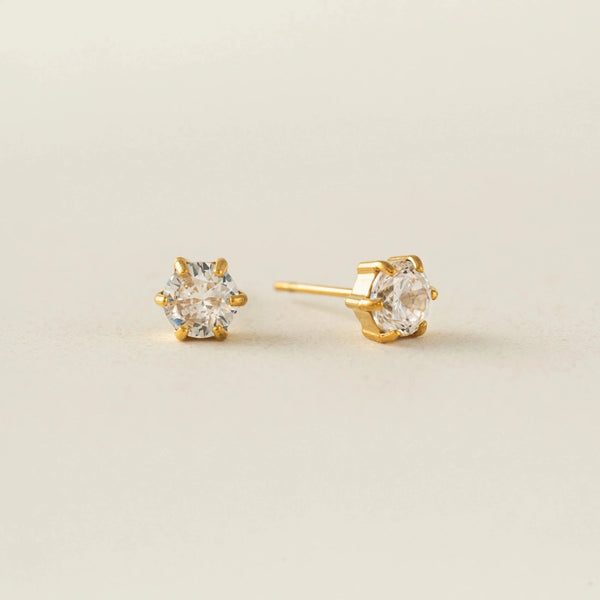 Sol CZ Stud Earrings - Lady of the Lake