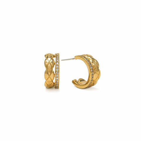 Solana Double Huggie Hoop Earrings - Lady of the Lake