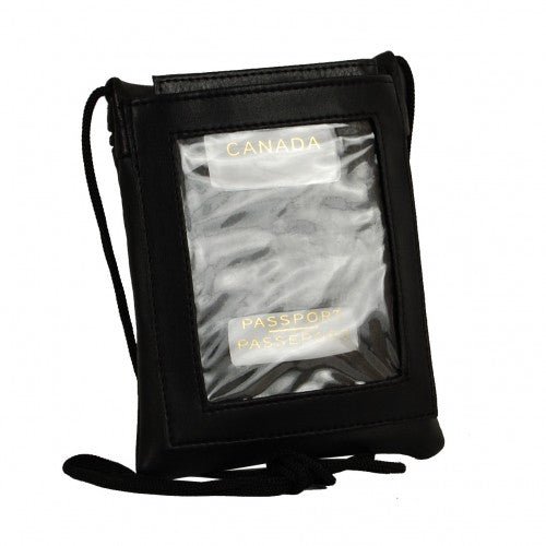 Sophia Genuine Leather Crossbody Passport Bag - Lady of the Lake