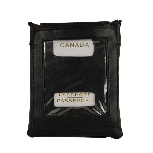 Sophia Genuine Leather Crossbody Passport Bag - Lady of the Lake