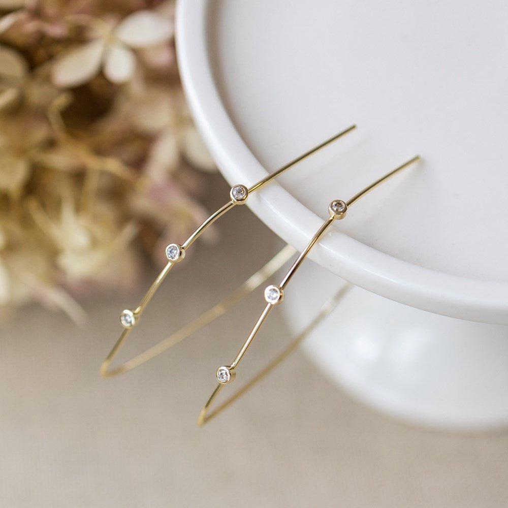 Sparkling Arc Earrings - Lady of the Lake