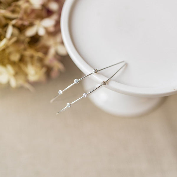 Sparkling Arc Earrings - Lady of the Lake