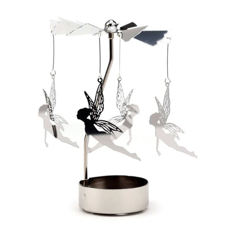 Spinning Carousel Tea Light Candle Holder - Fairy