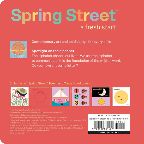 Spring Street Touch & Trace: ABC - Board Book - Lady of the Lake