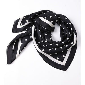 Square Satin Scarf - Polka Dots - Lady of the Lake