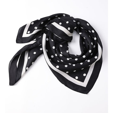 Square Satin Scarf - Polka Dots - Lady of the Lake