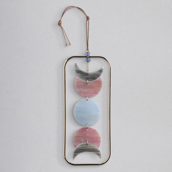 Stained Glass Light Catcher - Moon Phase - Lady of the Lake