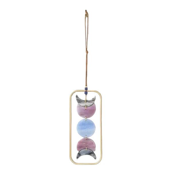 Stained Glass Light Catcher - Moon Phase - Lady of the Lake