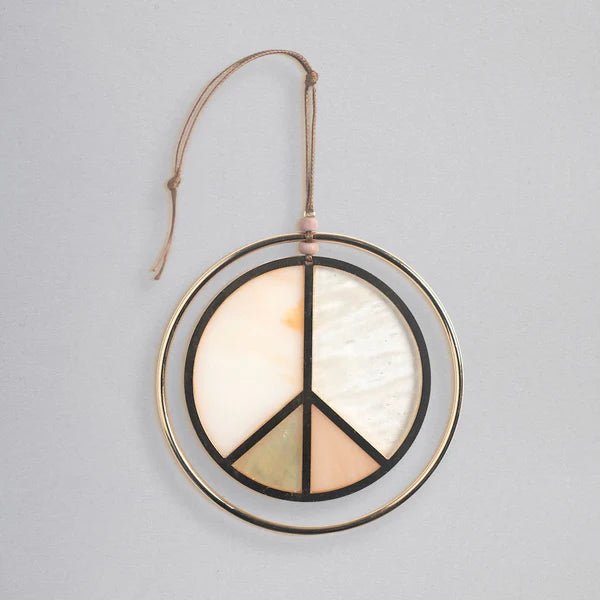 Stained Glass Light Catcher - Peace Sign - Lady of the Lake