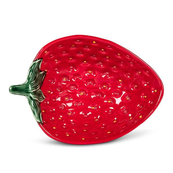 Strawberry & Leaf Low Bowl - Lady of the Lake