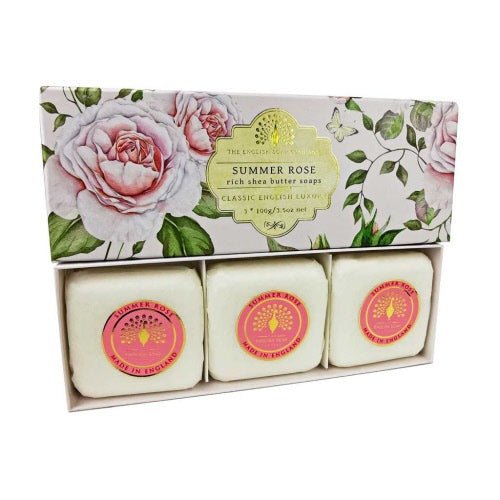 Summer Rose Triple Soap Gift Box