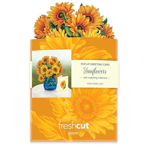 Sunflower - Mini Pop - up Greeting Card - Blank - Lady of the Lake