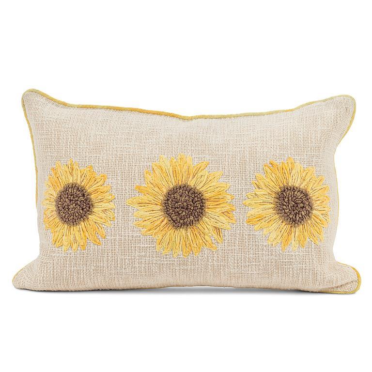 Sunflower Trio Lumbar Pillow