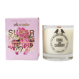 Super Powers & Fresh Cut Flowers - Coal & Canary Candle