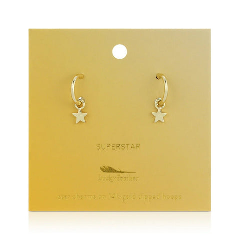 Superstar - Star Hoop Earrings - Lady of the Lake