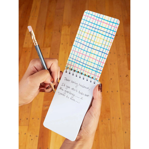 Sweet Little Reminders For My Stupid Husband - Spiral Pocket Notebook - Lady of the Lake