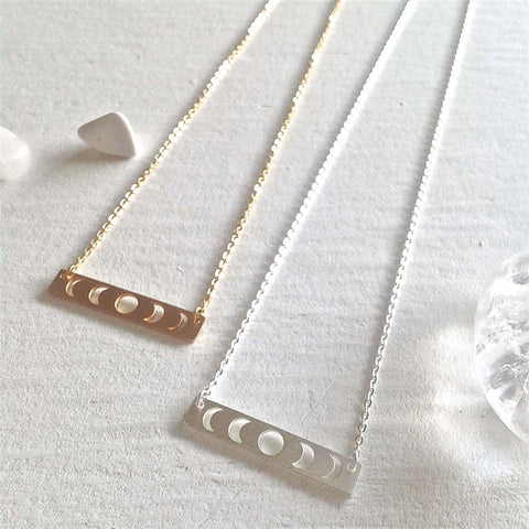 Synodic Moon Phase Charm Necklace - Lady of the Lake