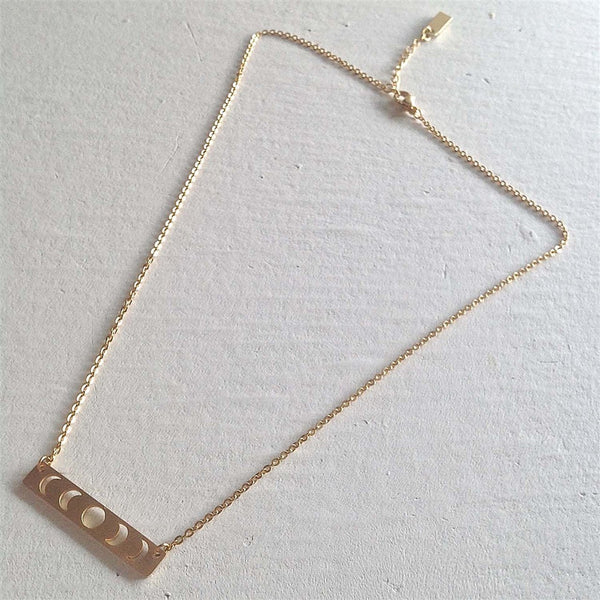 Synodic Moon Phase Charm Necklace - Lady of the Lake