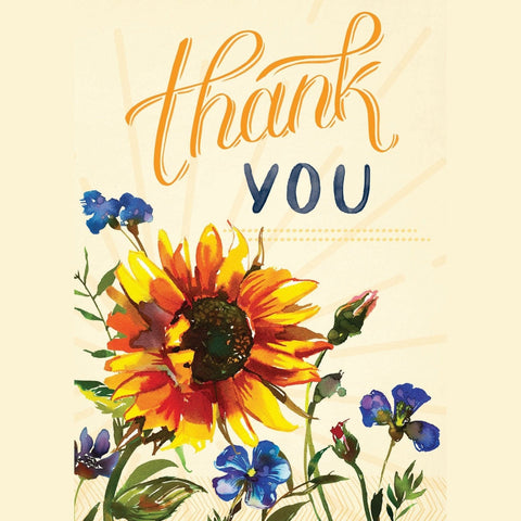 Thank You Sunflower - Greeting Card - Thank You