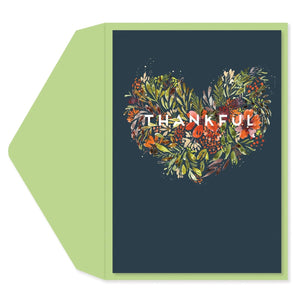 Thankful Floral - Greeting Card - Thank You