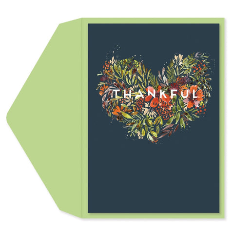 Thankful Floral - Greeting Card - Thank You
