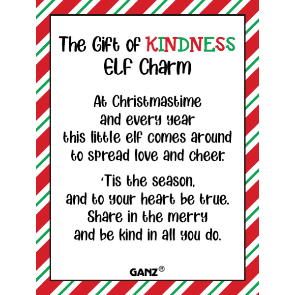 The Gift Of Kindness Elf Charm