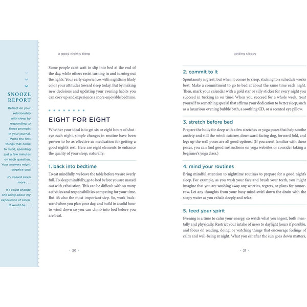 The Mindful Way To A Good Night's Sleep - Paperback Book