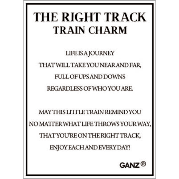 The Right Track - Train Charm - Lady of the Lake