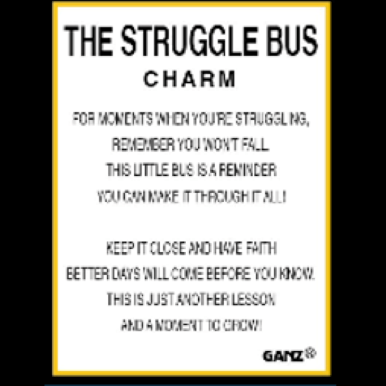 The Struggle Bus - Bus Charm