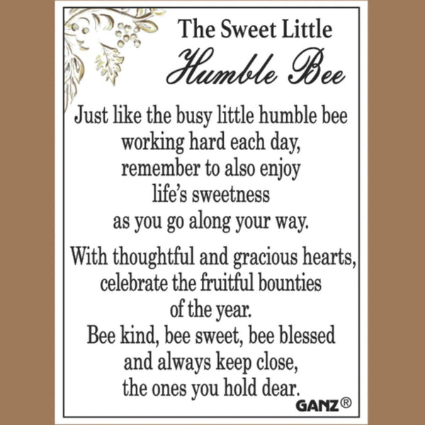 The Sweet Little Humble Bee - Bee Pocket Charm