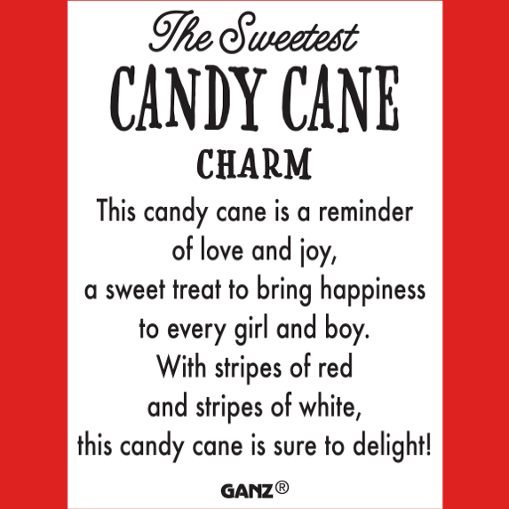The Sweetest Candy Cane - Candy Cane Charm - Lady of the Lake
