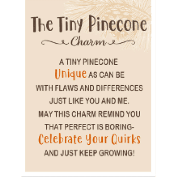 The Tiny Pine Cone - Pine Cone Charm - Lady of the Lake