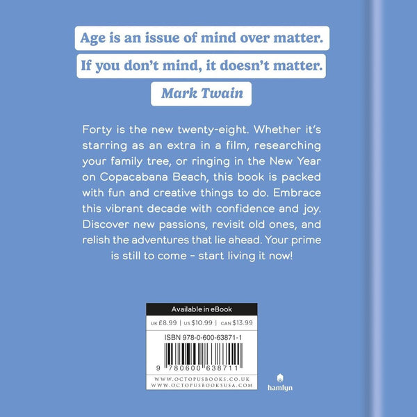 Things to Do Now That You're 40 - Hardcover Book - Lady of the Lake