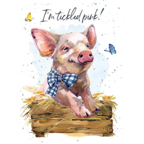 Tickled Pink - Greeting Card - Baby