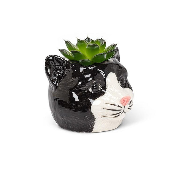 Tom Cat Small Black Cat Planter - Lady of the Lake