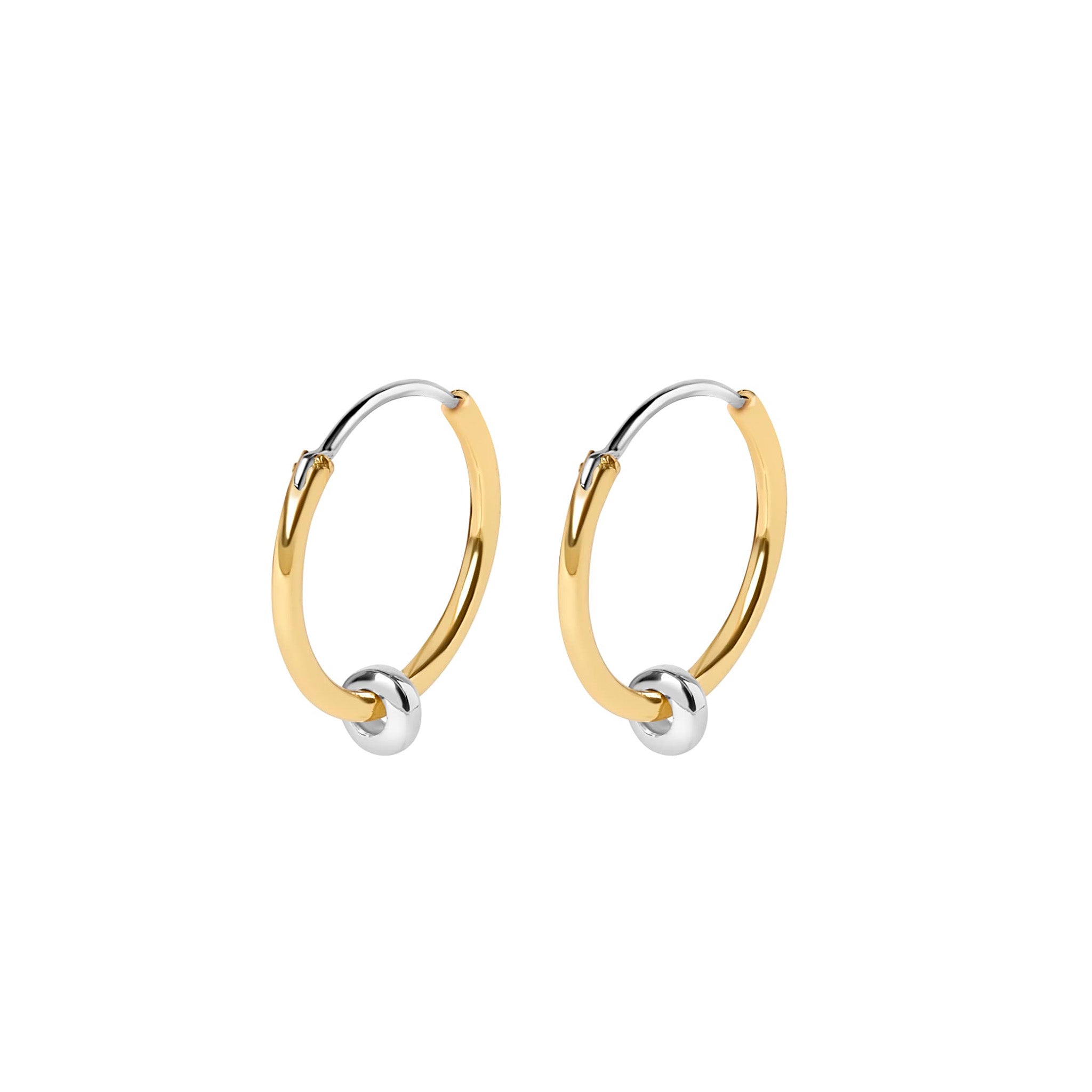 Tori Mixed Metal Hoop Earrings - Lady of the Lake