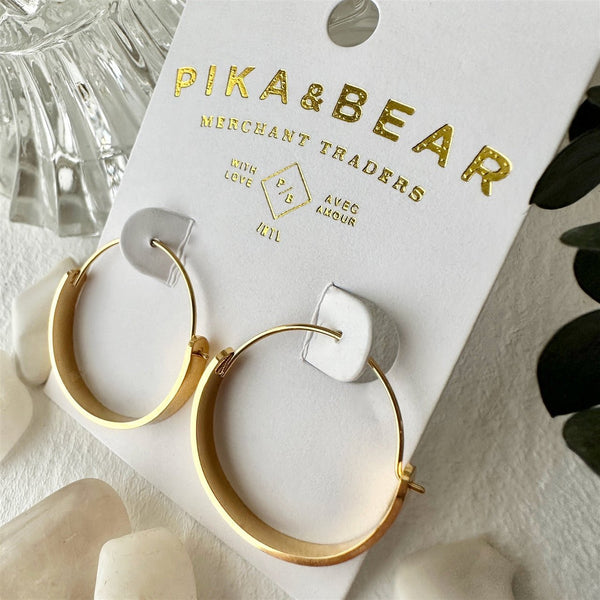 Torus Contemporary Hoop Earrings - Lady of the Lake