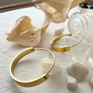 Torus Contemporary Hoop Earrings - Lady of the Lake
