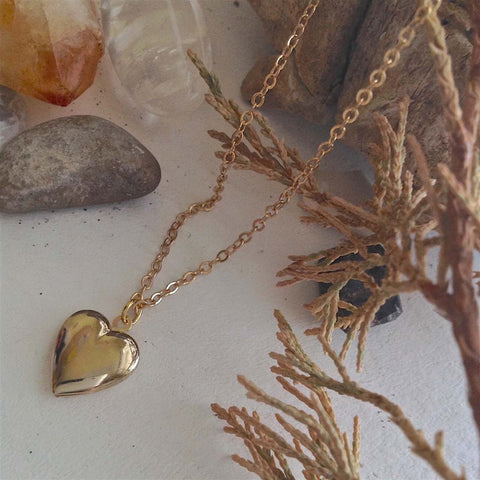 Total Eclipse Of The Heart Tiny Heart Shaped Locket - Lady of the Lake