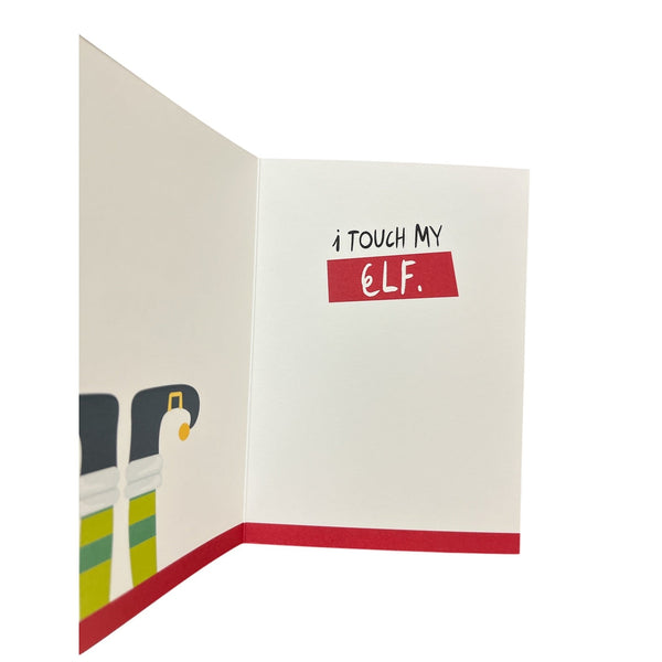 Touch My Elf - Greeting Card - Christmas