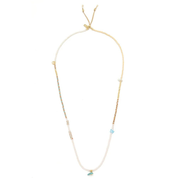 Tranquility | Turquoise - Mixed Media Bracelet / Necklace - Lady of the Lake