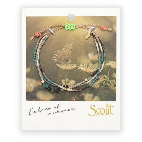 Transformation | African Turquoise & Gold - Mixed Media Bracelet - Lady of the Lake