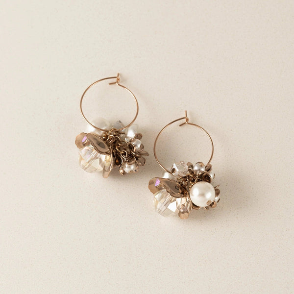 Trinket Cluster Hoop Earrings - Lady of the Lake