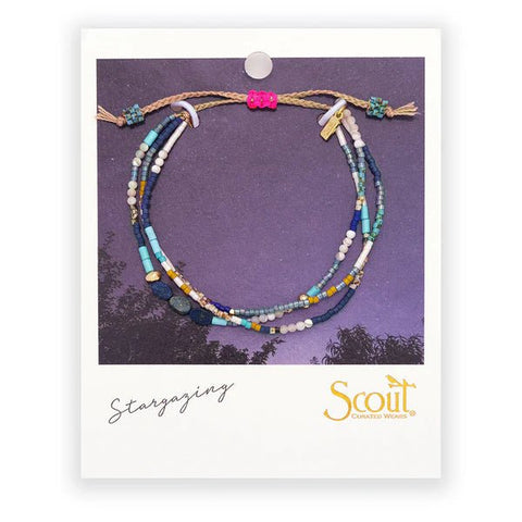Truth | Lapis & Gold - Mixed Media Bracelet - Lady of the Lake
