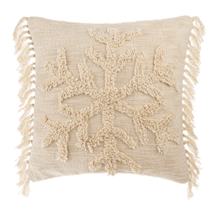 Tufted Snowflake Pillow