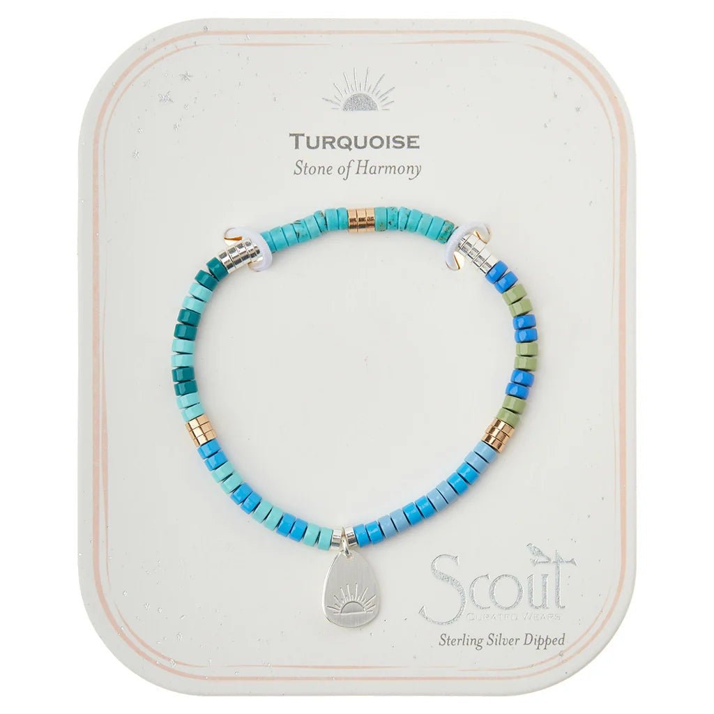 Turquoise - Stone Of Harmony - Stone Intention Charm Bracelet