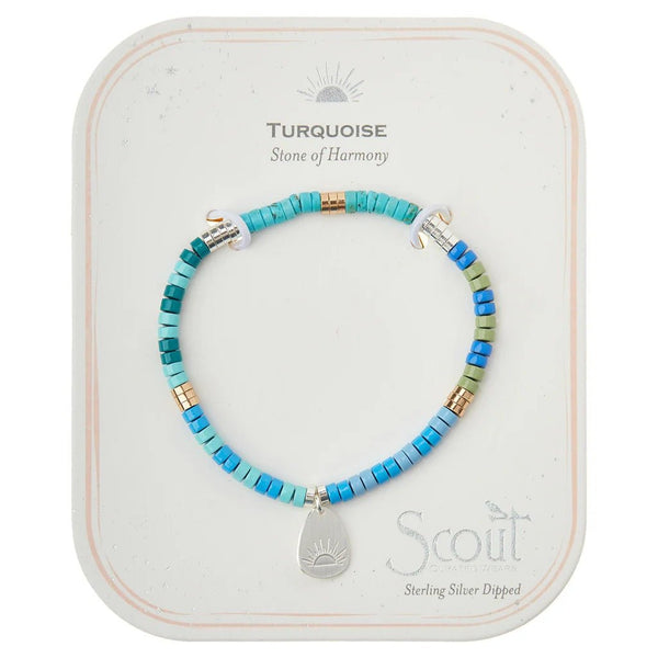 Turquoise - Stone Of Harmony - Stone Intention Charm Bracelet