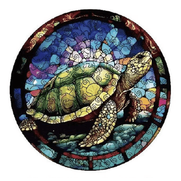 Turtle Round Puzzle - Lady of the Lake