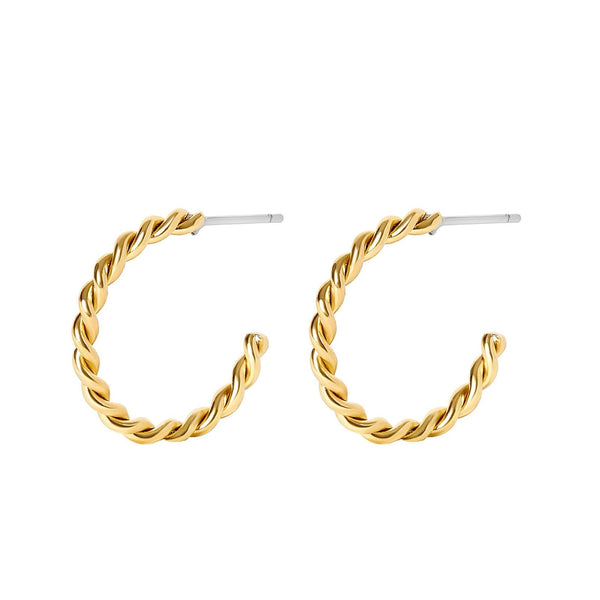 Twisted Hoop Earrings - Lady of the Lake