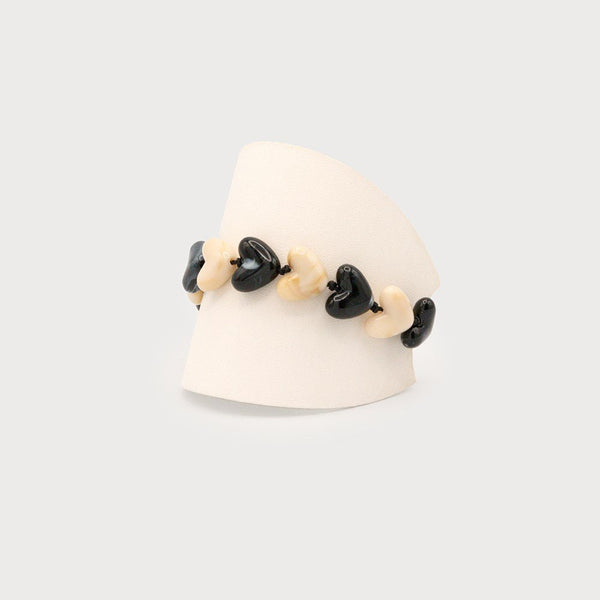 Two Toned Heart Bracelet - Lady of the Lake